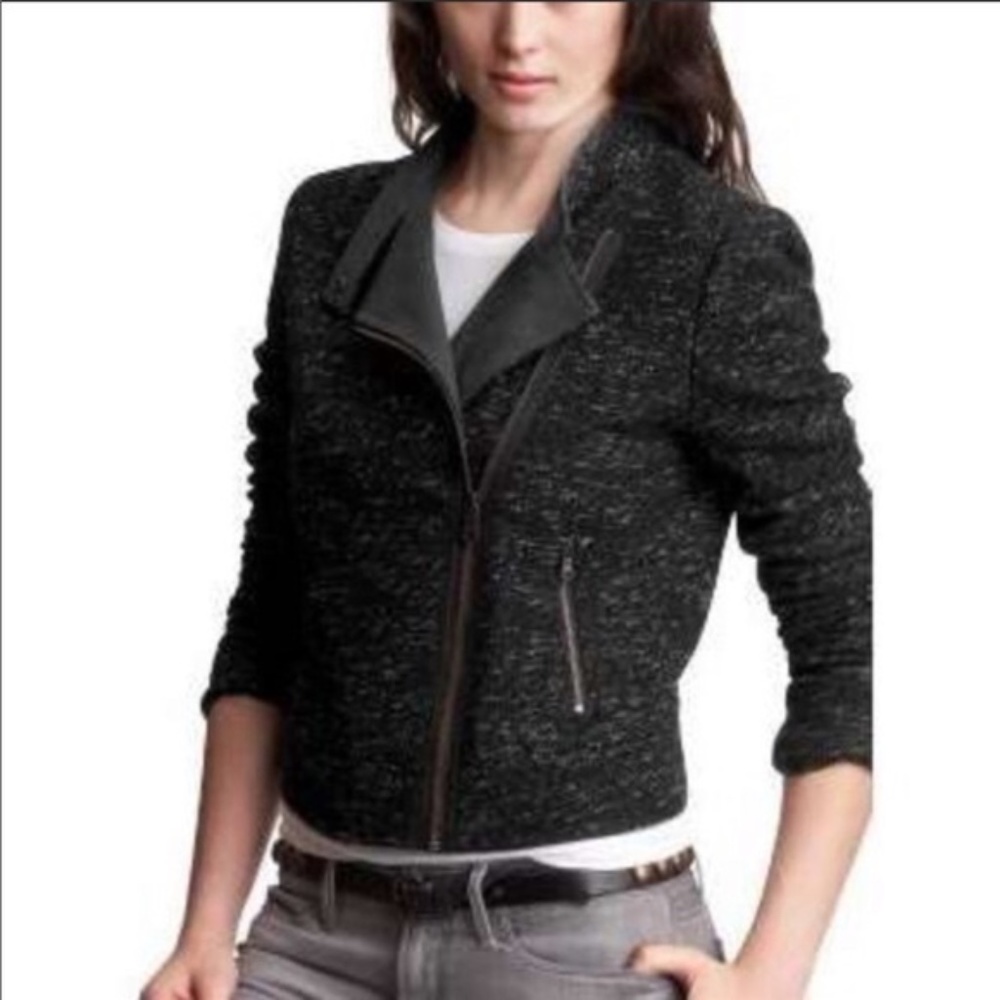 Gap Tweed Moto Jacket (Small)